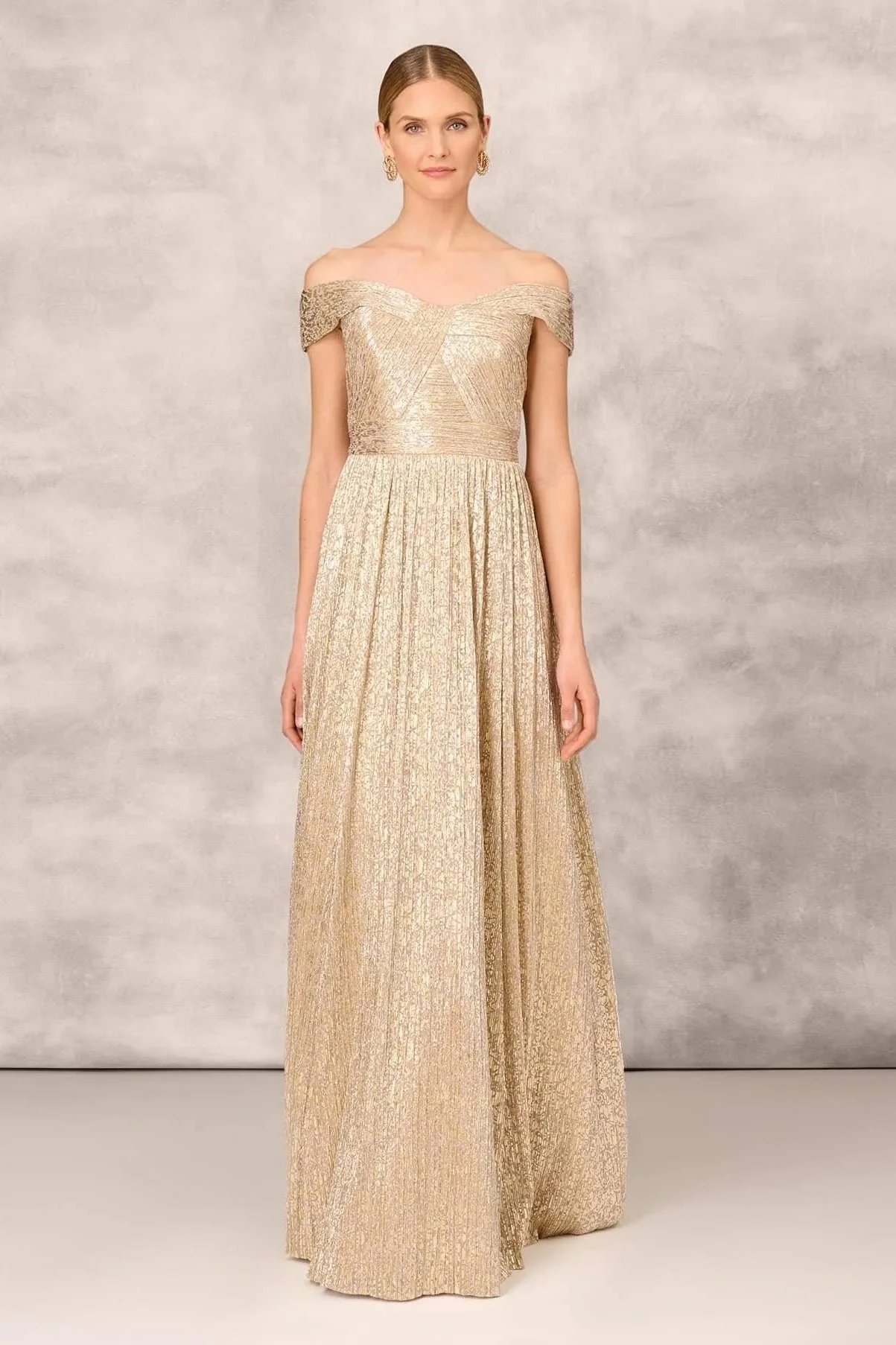 Gold formal dresses for 2025 mother of the bride